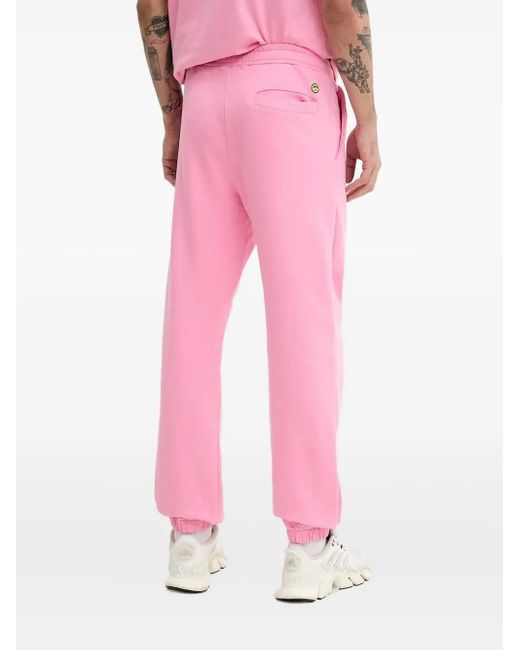 Pantalones de chándal con logo bordado Barrow de color Pink