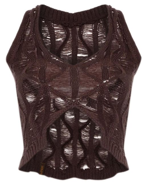 Isa Boulder Brown Fudgy Vest
