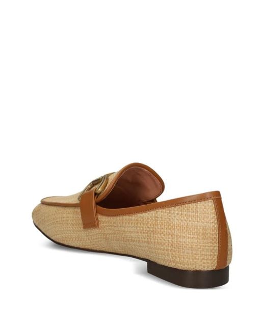Bibi Lou Brown Loafer mit gewebter Kette