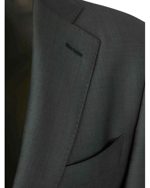 Atelier Munro Black Button Single-Breasted Suit for men