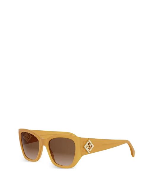 Occhiali Da Sole O'Lock Cat-Eye di Fendi in Yellow