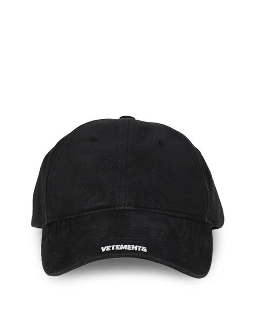 Vetements Black Logo Cap