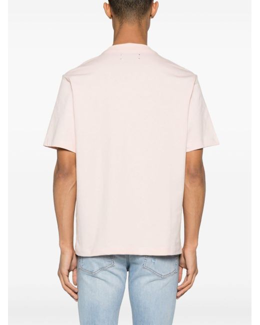Amiri T-Shirt mit Logo-Print in Pink für Herren
