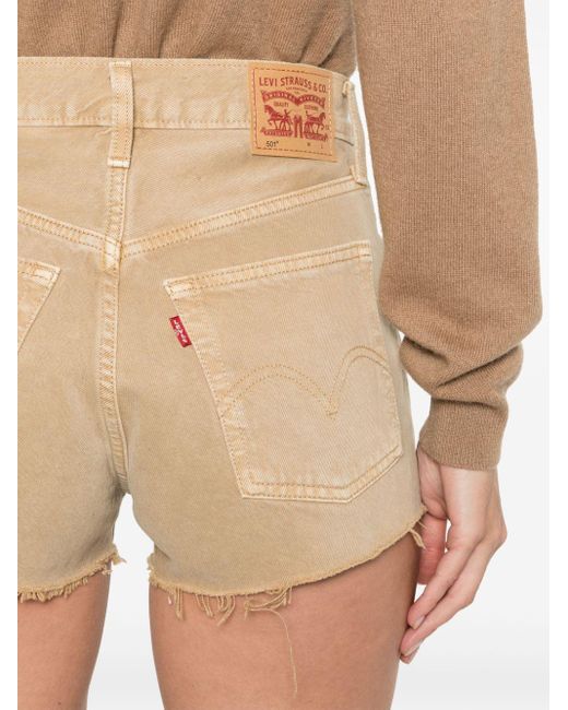 Levi's Natural 501 Cotton Denim Shorts