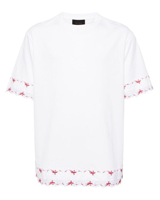 T-shirt à broderie anglaise Simone Rocha pour homme en coloris White