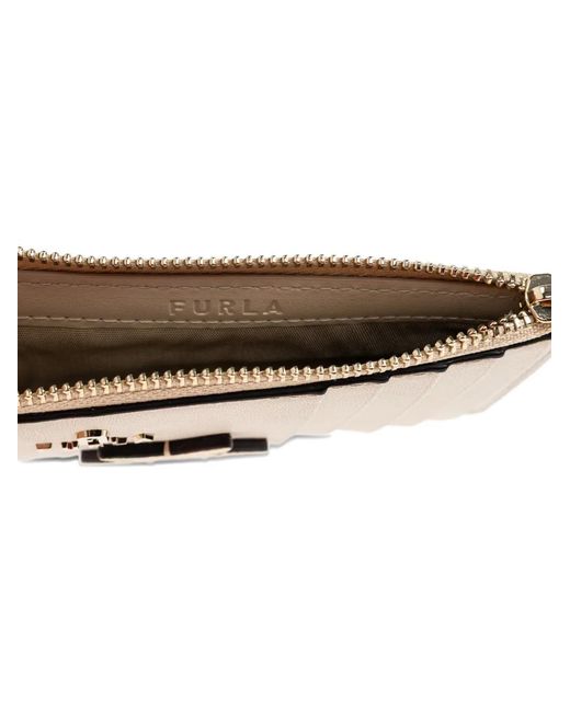 Furla Natural Camelia Medium Star-Patch Card Holder
