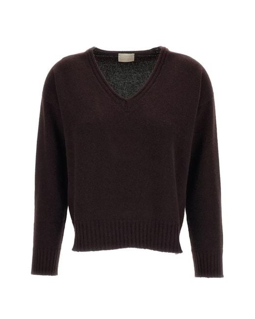 Drumohr Black Pull En Cachemire À Col V