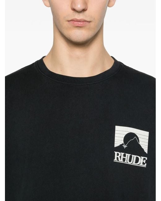 Rhude Black Moonlight Pack T-Shirt for men