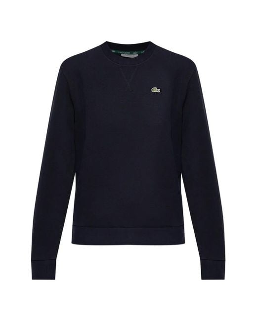 Lacoste Blue Logo Crew-Neck Sweatshirt