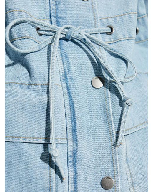 Veste En Jean À Taille Ceinturée ROTATE BIRGER CHRISTENSEN en coloris Blue