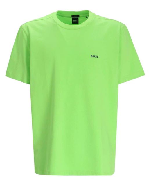 Boss Green Logo-print Cotton T-shirt for men