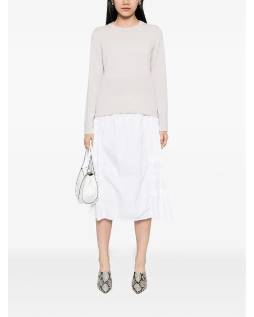 N.Peal Cashmere White Hallie Top