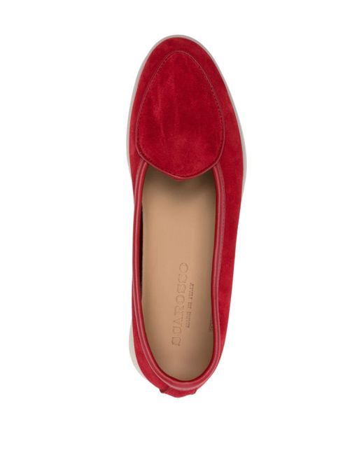 Scarosso Red Livia Suede Loafers