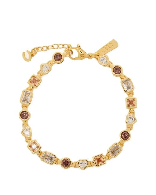 CERNUCCI Metallic Crystal-Embellished Bracelet for men