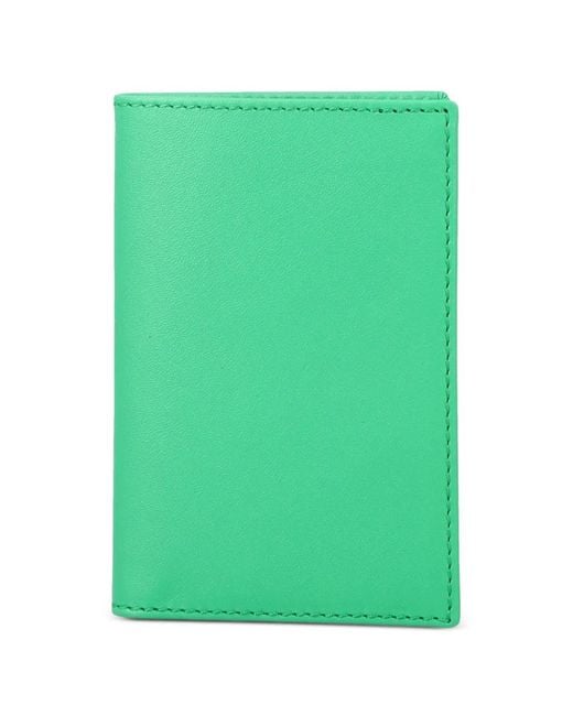 Comme des Garçons Green Leather Cardholder