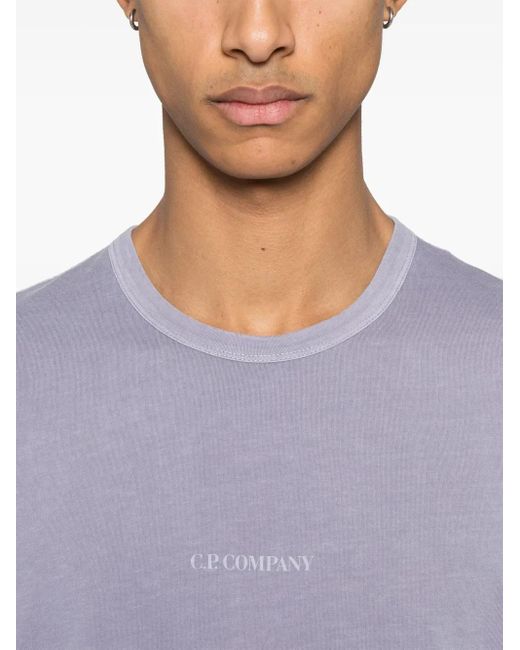 メンズ C P Company コットン Tシャツ Purple