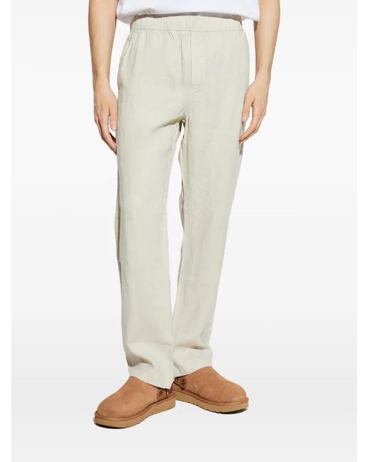Samsøe & Samsøe White Sajabari X Elasticated-Waistband Trousers for men