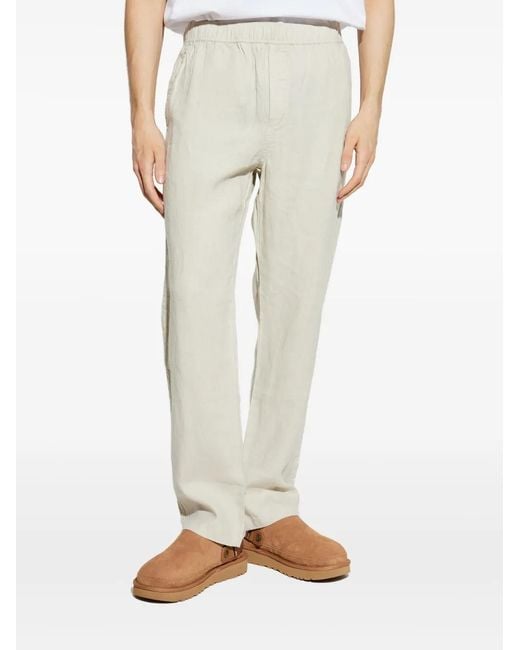 Samsøe & Samsøe White Sajabari X Elasticated-Waistband Trousers for men