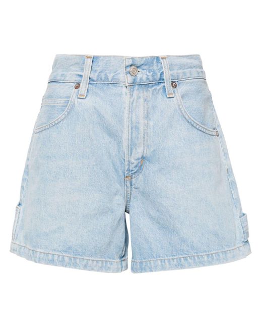 Agolde Blue Magda Jeans-Shorts