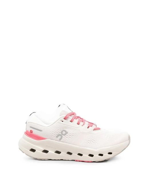 On Shoes White Cloudrunner Mesh Sneakers