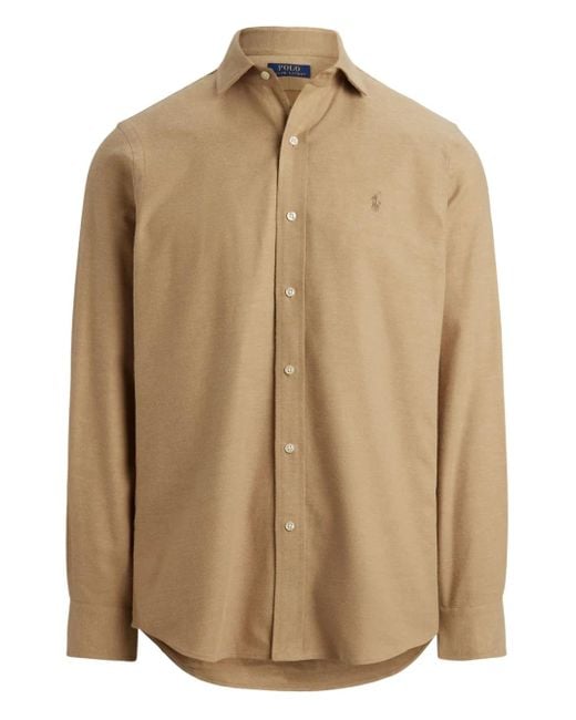 メンズ Polo Ralph Lauren ロゴ シャツ Natural