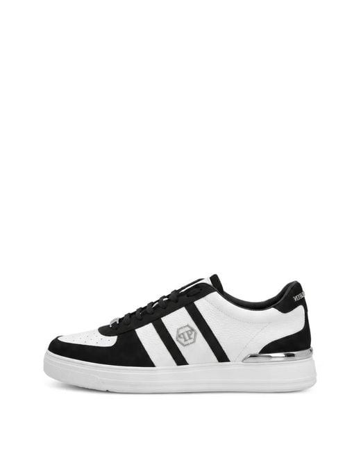 Philipp Plein White Low-Top Sneakers Mix-Color