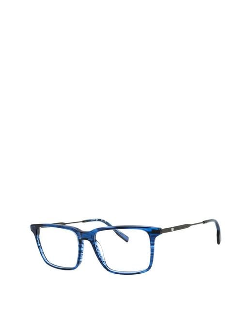 Lacoste Blue Rectangle-Frame Glasses for men