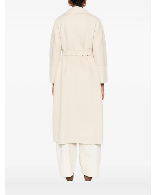 Max Mara Natural Wool Long Coat
