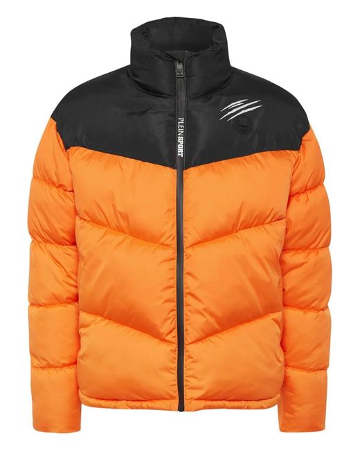 Philipp Plein Orange Puffer Jacket for men
