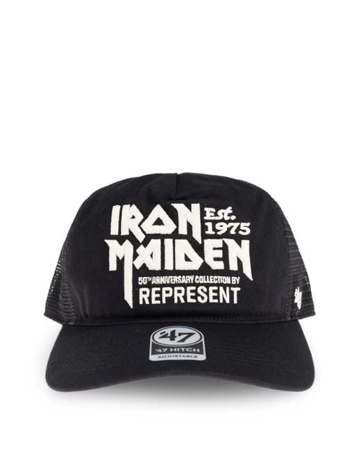Represent Black X 47 X Iron Maiden Anniversary Trucker Cap for men