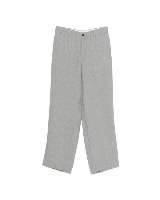 Barena Gray Button Trousers for men