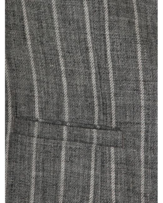Brunello Cucinelli Gray Double-Breasted Blazer for men