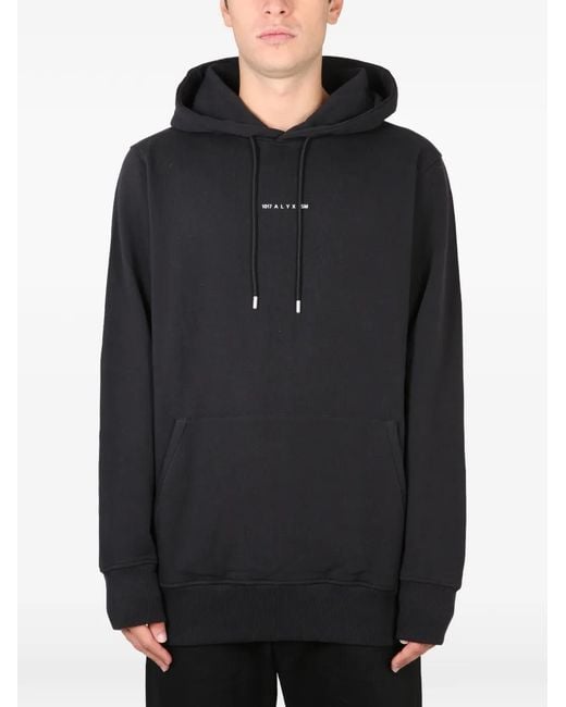 1017 ALYX 9SM Black Sweatshirt With Logo