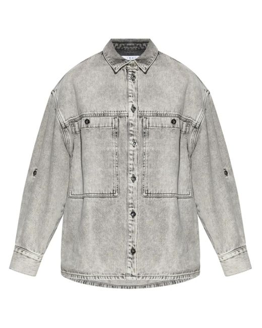 IRO Gray Alysson Denim Shirt