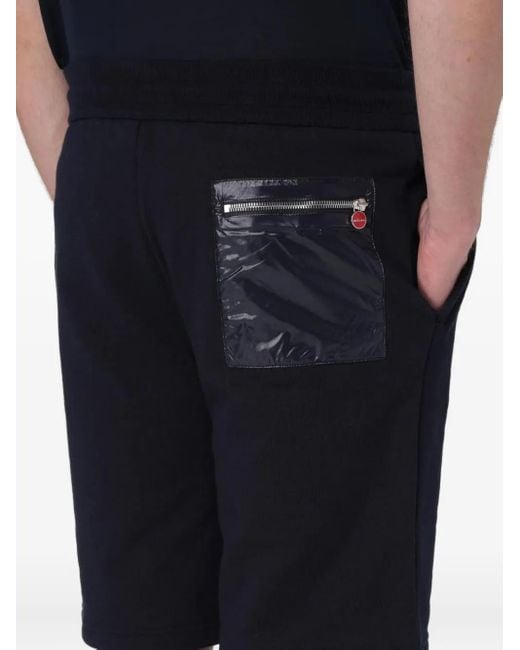 Kiton Black Drawstring Shorts for men