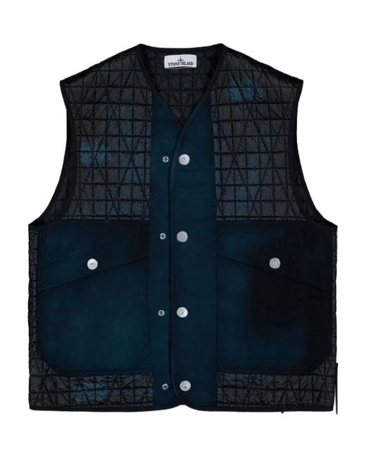 Stone Island Reps-TC Weste in Blue für Herren