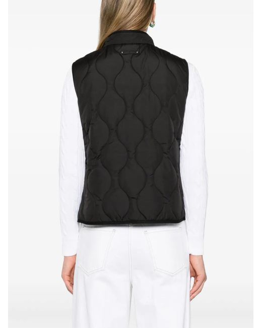 Ralph Lauren Black Mock-Neck Quilted Gilet