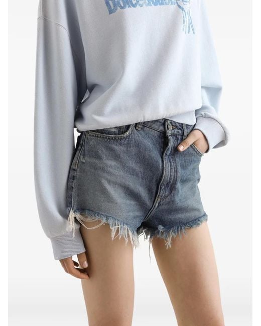 Dolce & Gabbana Blue Denim Shorts