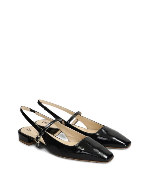 Fabio Rusconi Black Patent Ballet Flats