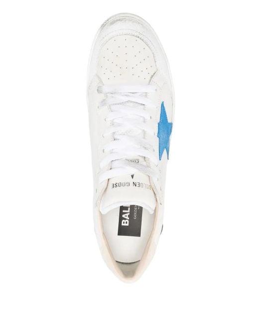 Golden Goose Deluxe Brand Blue Sneakers Ballstar With Hf Heel And Padded for men