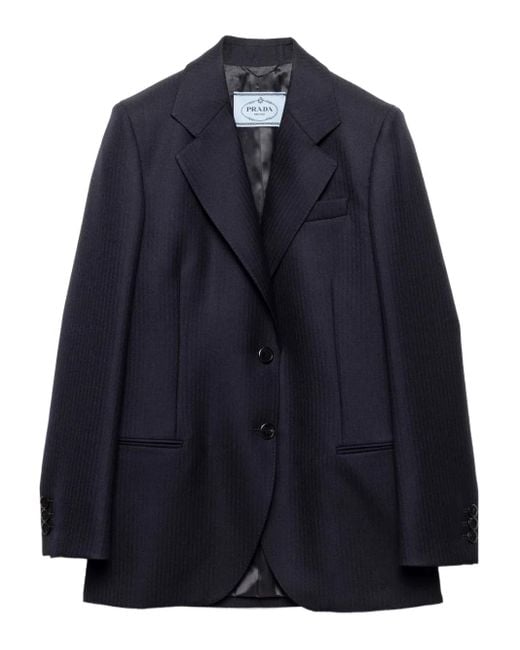 Prada シェブロン ジャケット Blue