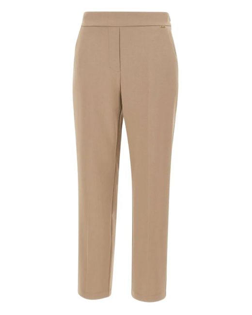 Pantaloni Con Vita Elasticizzata di Kaos in Natural