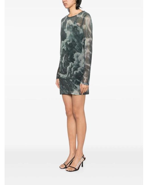 alexander wang green dress Alexander Wang Ruched Cami Slip Dress in Poison Ivy