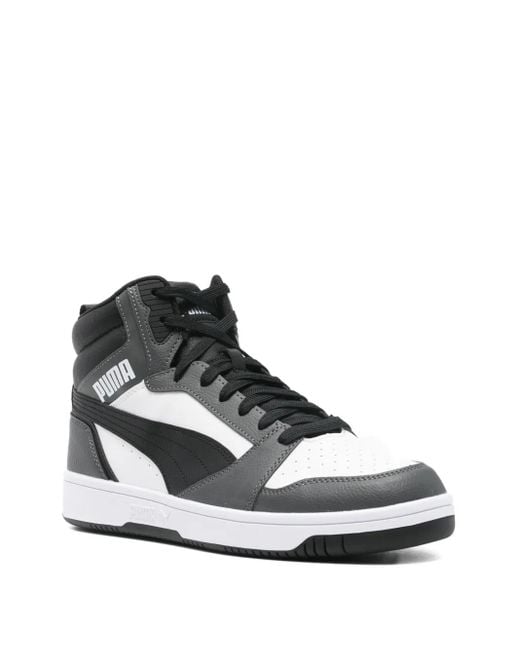 PUMA White Rebound Sneakers