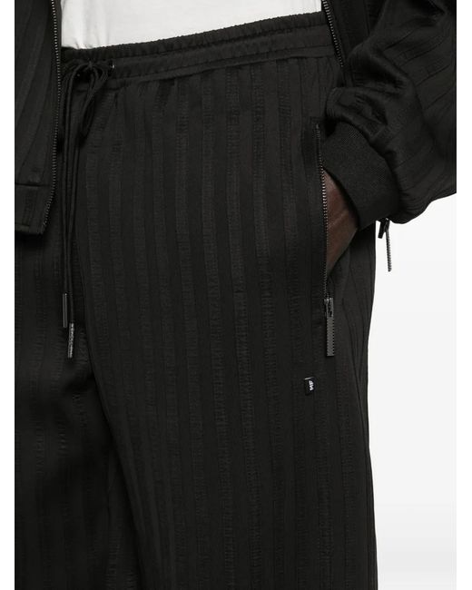 MADFRENZY Black Pantalon À Rayures for men