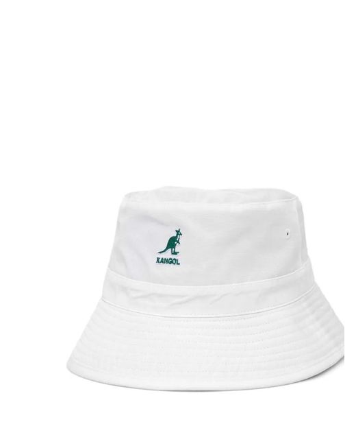 Kangol Green Reversible Logo-Embroidered Bucket Hat