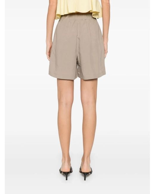 MOUTAKI Natural High-Waisted Shorts