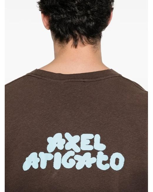 Axel Arigato Brown T-Shirt Bubble Reverse À Col Rond for men