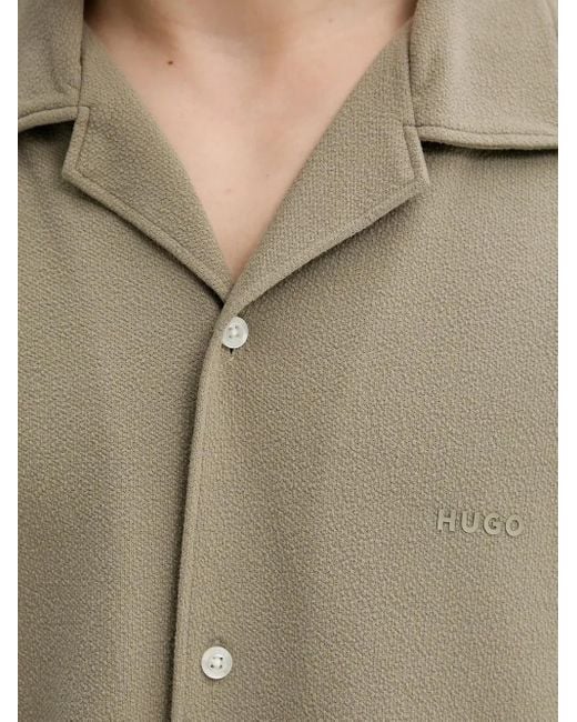 Camisa de manga corta HUGO de hombre de color Natural