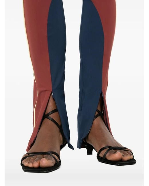 Patrizia Pepe Blue Colourblock Leggings